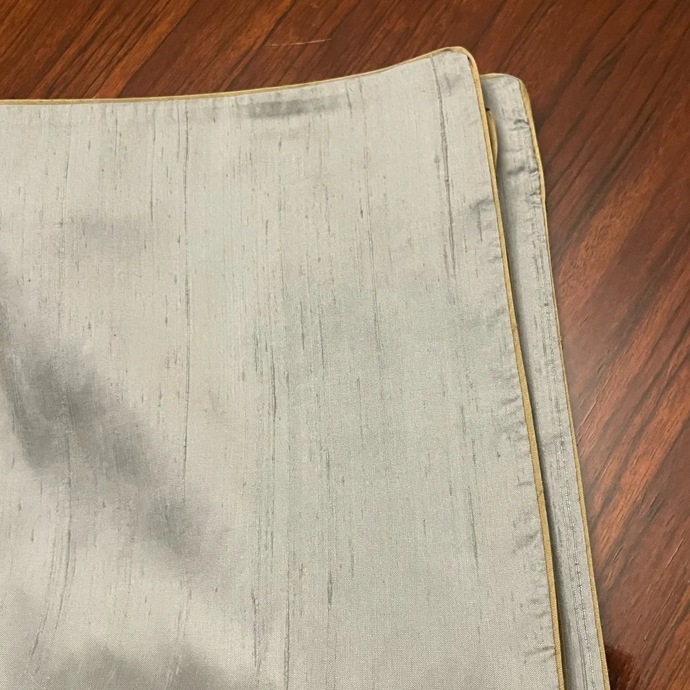 Pottery Barn Soft Silk Gray pillow sham size  18 by  18 inches